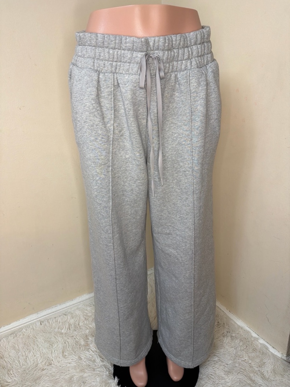 Target Light Gray Wide-Leg Sweatpants